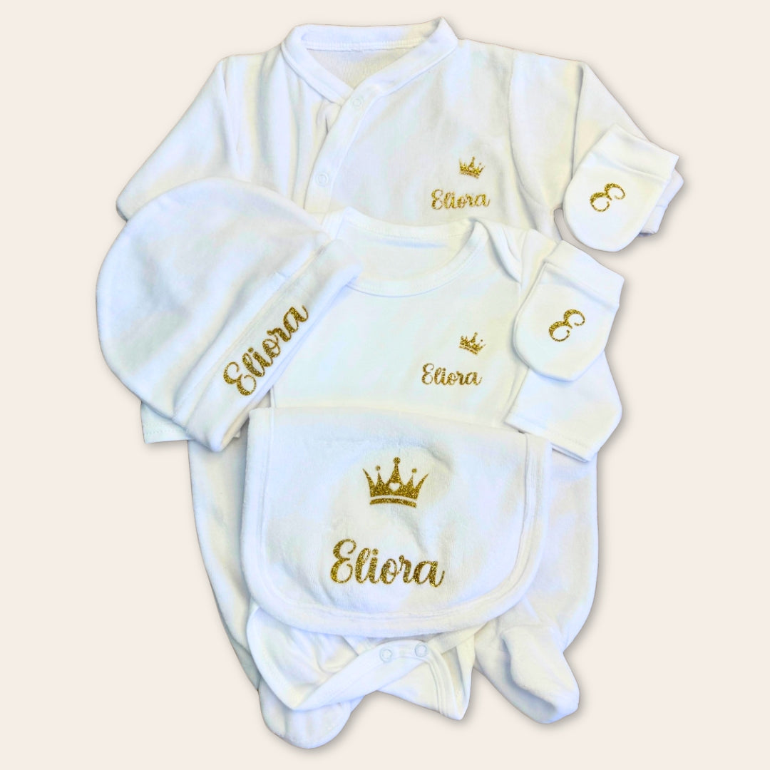 Coffret velours personnalisé blanc