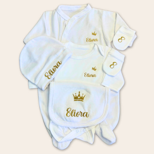 Coffret velours personnalisé blanc